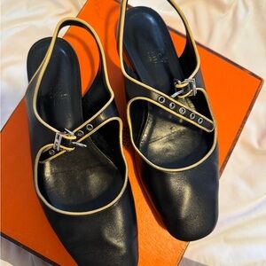 Hermes Kleo Slingbacks